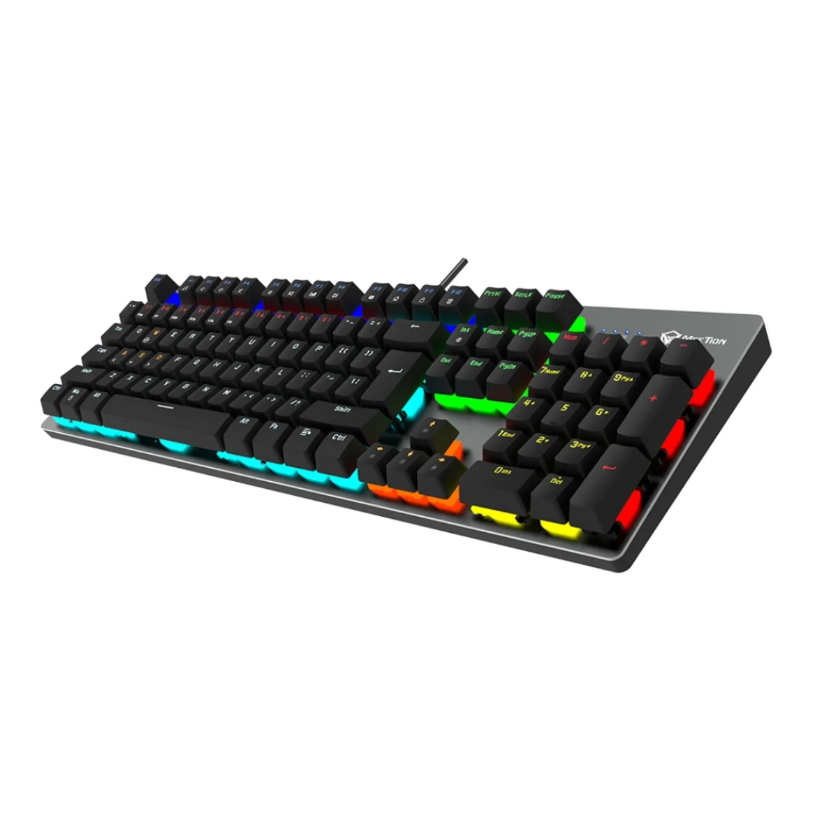 MEETION | RBG Customized LED Backlit Wired Keyboard | Mechanical Keyboard | Pluggable Switch