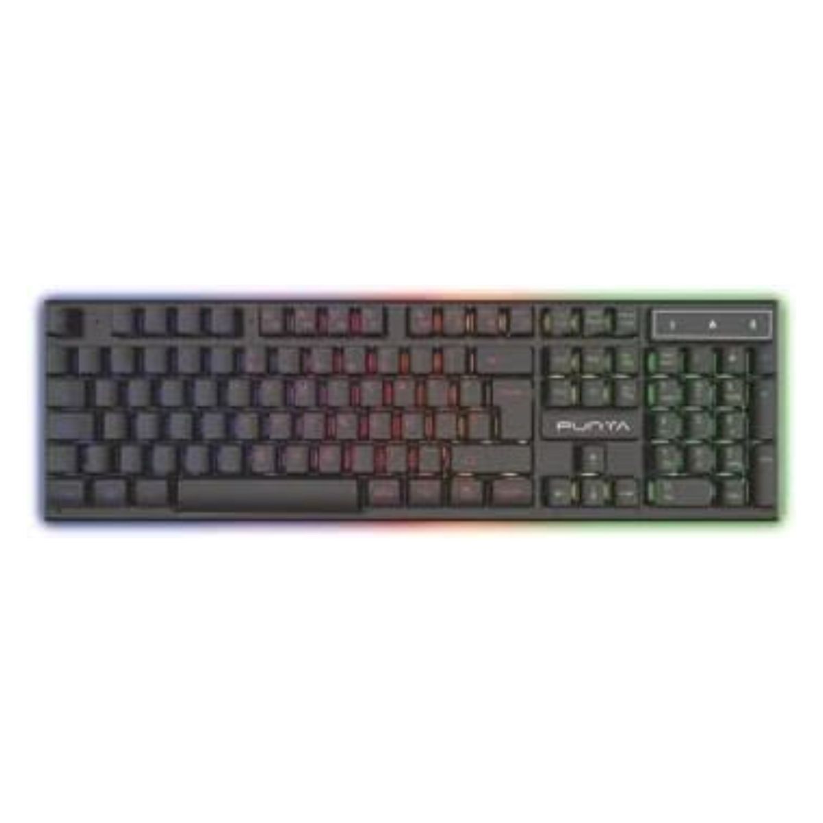 PUNTA Rainbow RBG Backlit Wired Keyboard | 1.5 m cable and 5 million Key Life