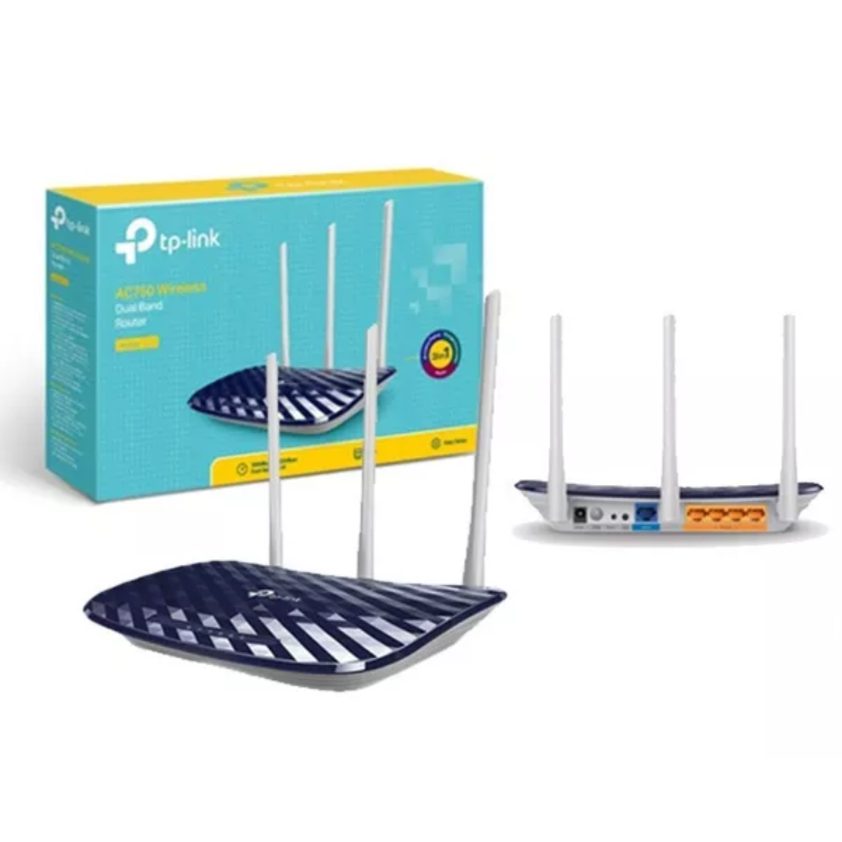 TP-Link Archer C20 AC750 Dual Band Wireless Router | Wi-Fi Speed Up To 433 Mbps/5 GHz + 300 Mbps/2.4 GHz, Supports Parental Control, Guest WiFi, Router |