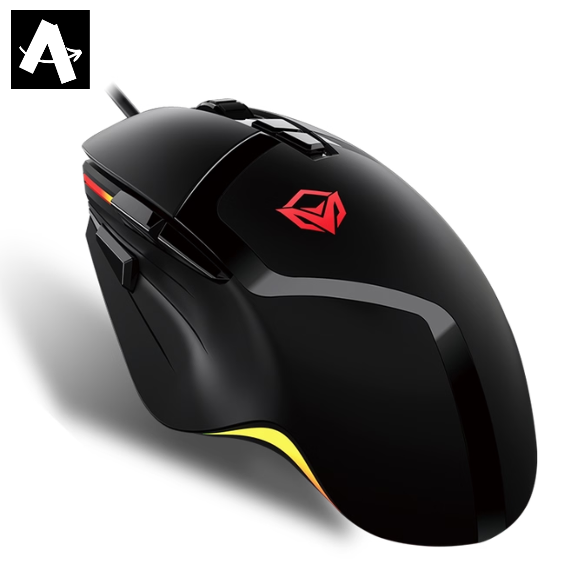 MEETION-G3325 Professional Wired Gaming Mouse | Up to 10000 DPI, 8 Programmable Buttons | 100 IPS Tracking Speed, Polling Rate 125-1000Hz MS, 5000 FPS | Aluminium Alloy Footpad | Compatible with PC/Mac |