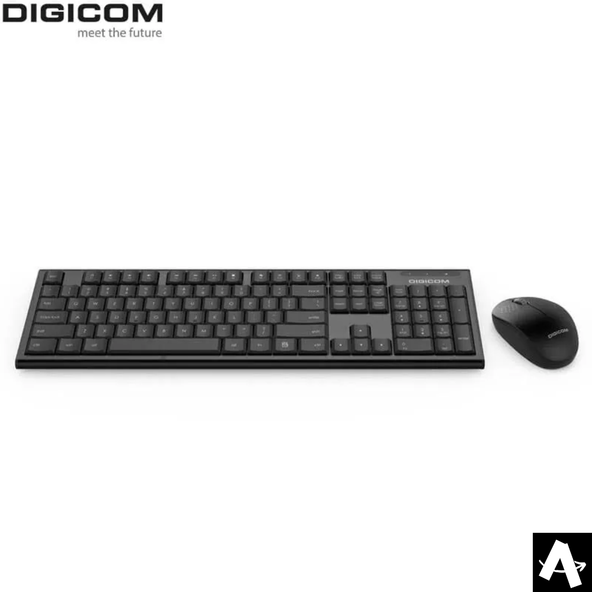 Digicom Wireless Keyboard + Mouse Combo | Dg-K80 (Black)